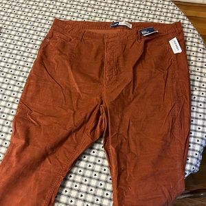 Rusty Brown corduroy wide leg pants, size 22